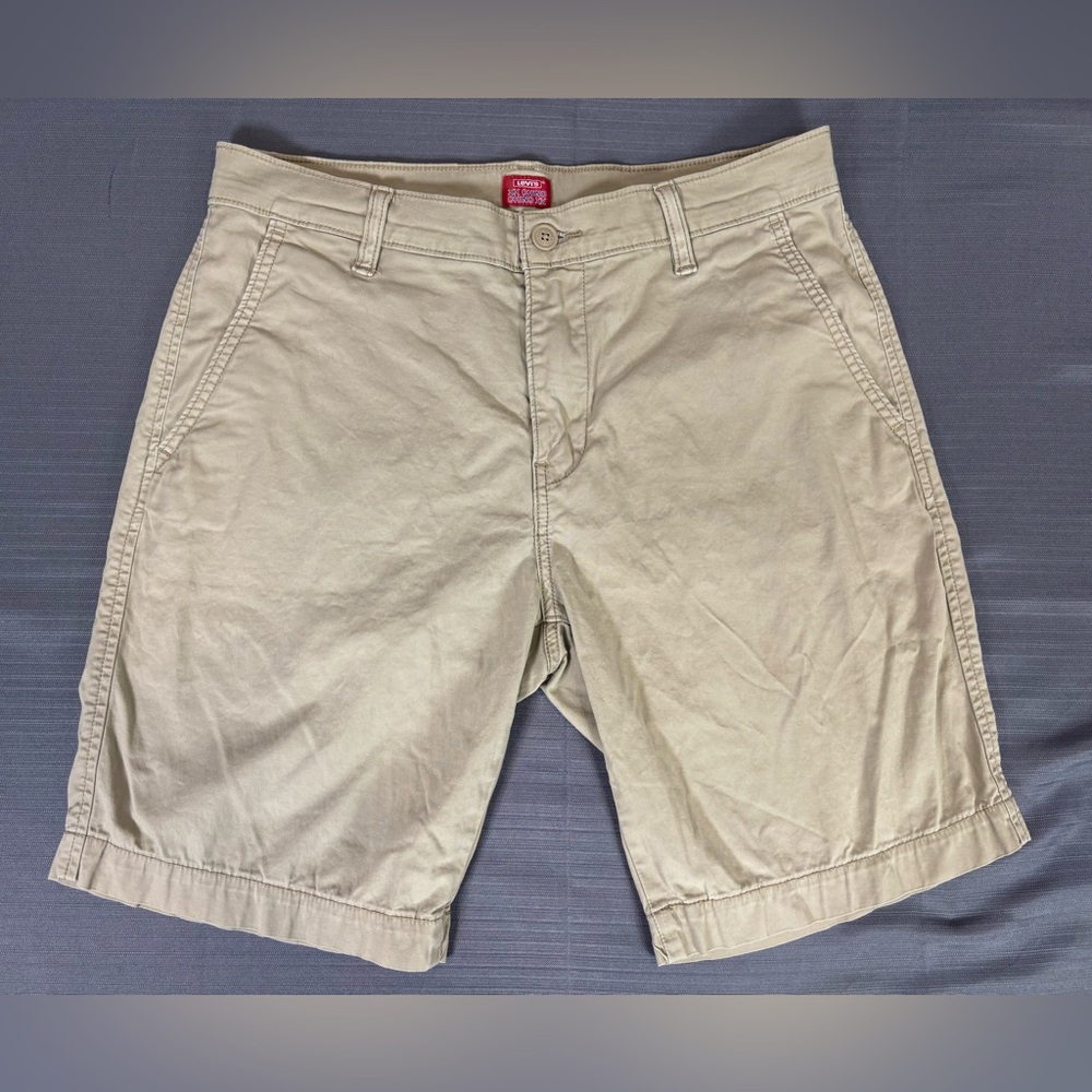 Levi’s XX Chino Shorts Mens 31 Khaki Tan Stretch Casual Summer
